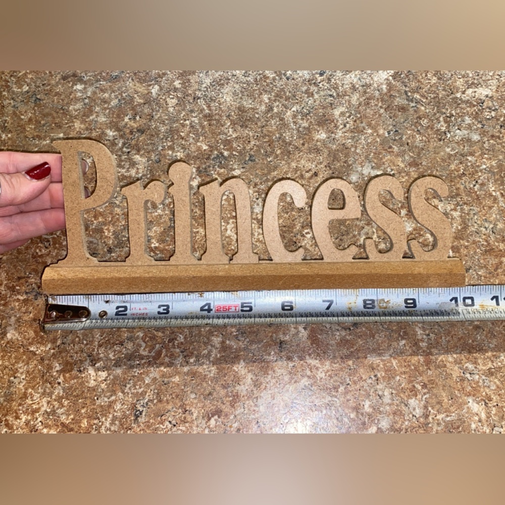 Wooden Princess Sign